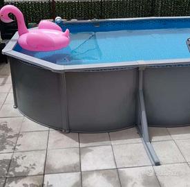 piscina in acciaio 6.10x366x122 bestway hydrium 