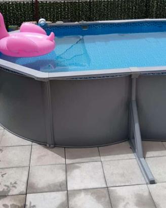 piscina in acciaio 6.10x366x122 bestway hydrium 
