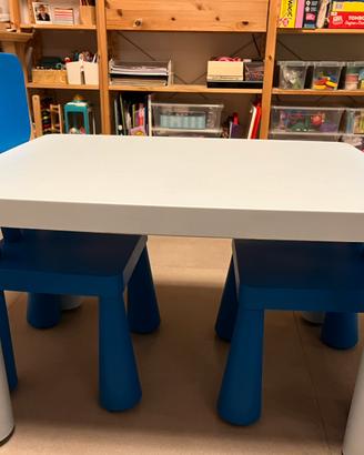 Tavolo Mammut  Ikea con due sedie