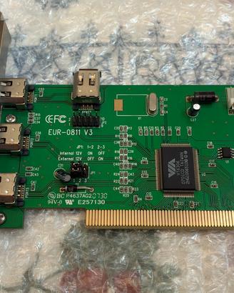 Scheda PCI FireWire IEEE 1394