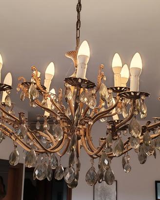 Lampadario gocce di cristallo 