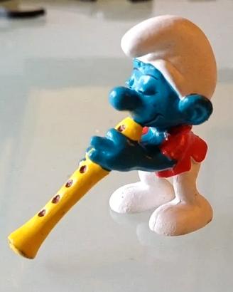 Schleich Puffo che suona il flauto 20048 vintage