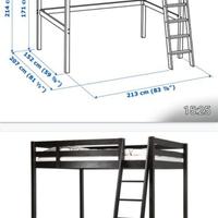 struttura per letto a soppalco IKEA