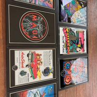 Set quadri stile surf/shark anni 90 stampe