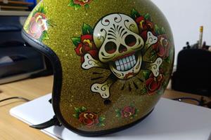 Casco NZI Skull & Roses
