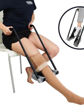 Ausilio per indossare calze elastiche compressive