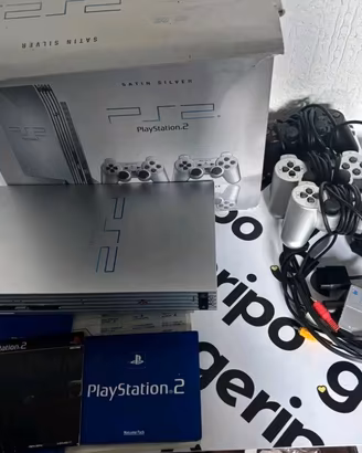 Console sony playstation 2 fat ps2 silver 