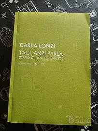 Carla Lonzi Taci anzi parla 1 volume