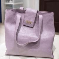 Borsa donna Tosca Blu lilla effetto coccodrillo