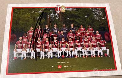 Foto firmate giocatori milan