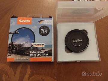 Rollei darkcpl 58 mm filtro nd 64 e polarizzatore