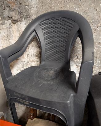 Sedie in plastica da terrazzo