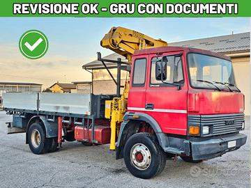 Iveco turbo 145.17 gru e cassone fisso