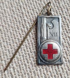 Spilla Distintivo Fascismo Fascista CRI Mussolini