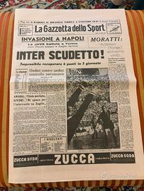 GiornaleCalcioRistampaAprile1963GazzettaSportInter