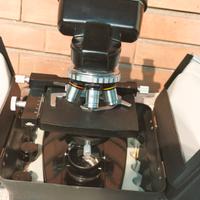 microscopio galileo con custodia.