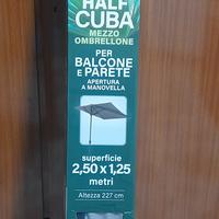 mezzo ombrellone da balcone nuovo 