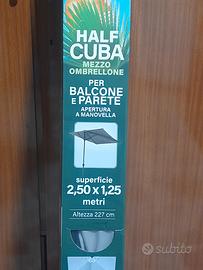 mezzo ombrellone da balcone nuovo 