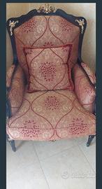 poltrona elegante in tessuto 
