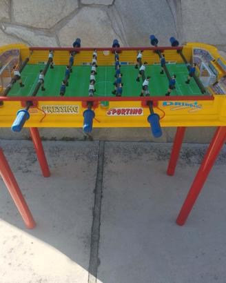 Calcetto calcio balilla da casa per bimbi