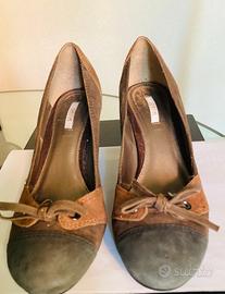 Scarpe Geox con tacco comodo in camoscio