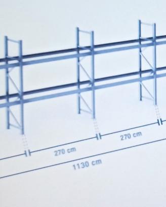 scaffalatura porta pallet