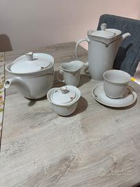 Set tazze lcaffè lattiera teiera ceramica vintage