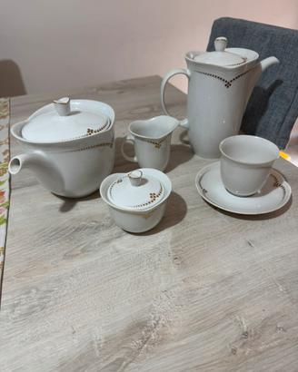 Set tazze lcaffè lattiera teiera ceramica vintage
