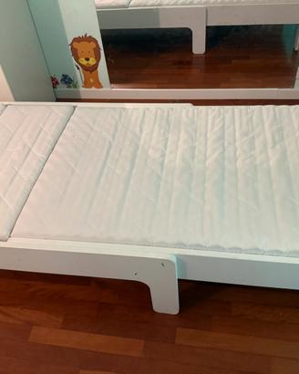 Letto singolo allungabile ikea SLAKT