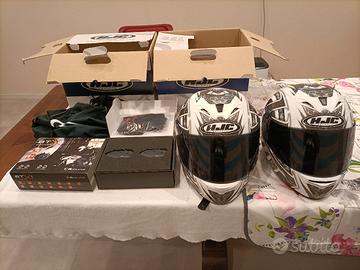 caschi hjc fg-15 (s+l) con interfoni btx