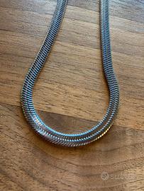 COLLANA STUPENDA SNAKE PIATTA