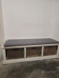 Panca in stile shabby chic