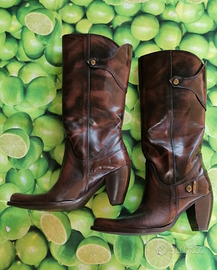 36 stivali KEYS in pelle made in Italy come nuovi