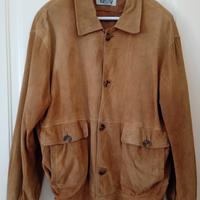 Giubbotto scamosciato, vera pelle, tg 48