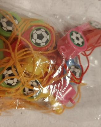 10 fischietti calcio colorati