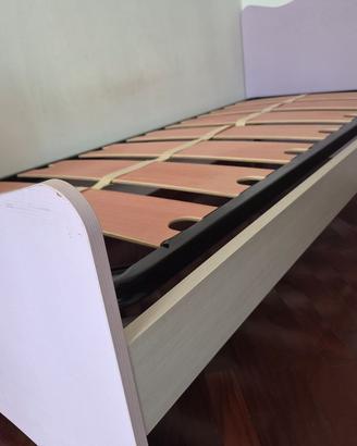 Letto singolo doghe in legno