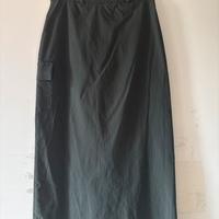 Gonna elasticizzata verde militare