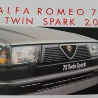ALFA ROMEO 75 TWIN SPARK 2.0 DEPLIANT ORIGINALE