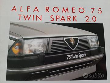 ALFA ROMEO 75 TWIN SPARK 2.0 DEPLIANT ORIGINALE