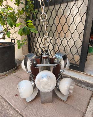 Lampadario design Mazzega in vetro di Murano