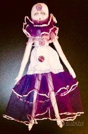 Ballerina Pierrot bambola artistica da collezione