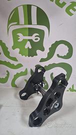 Piastre sterzo alluminio dal pieno nere 