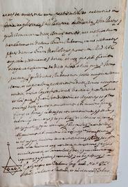 Atto notarile del 1732