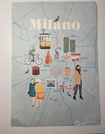 Poster Illustrato Milano