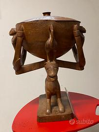 Contenitore scultura africana