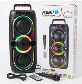 cassa speaker bluetooth con microfono Sigillata
