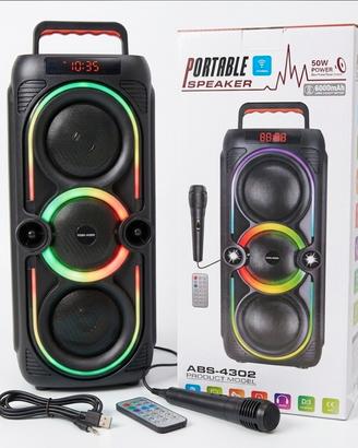 cassa speaker bluetooth con microfono Sigillata