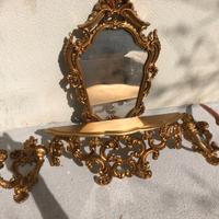 mensola con specchio