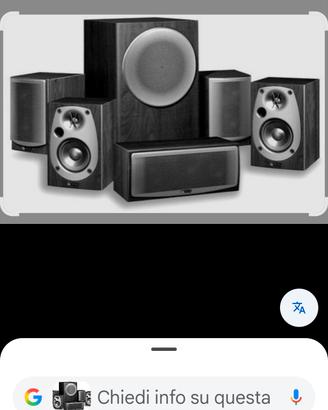 home theater Infinity Beta 5.1 nero