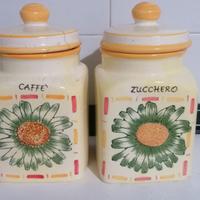 Barattoli caffè e zucchero in ceramica